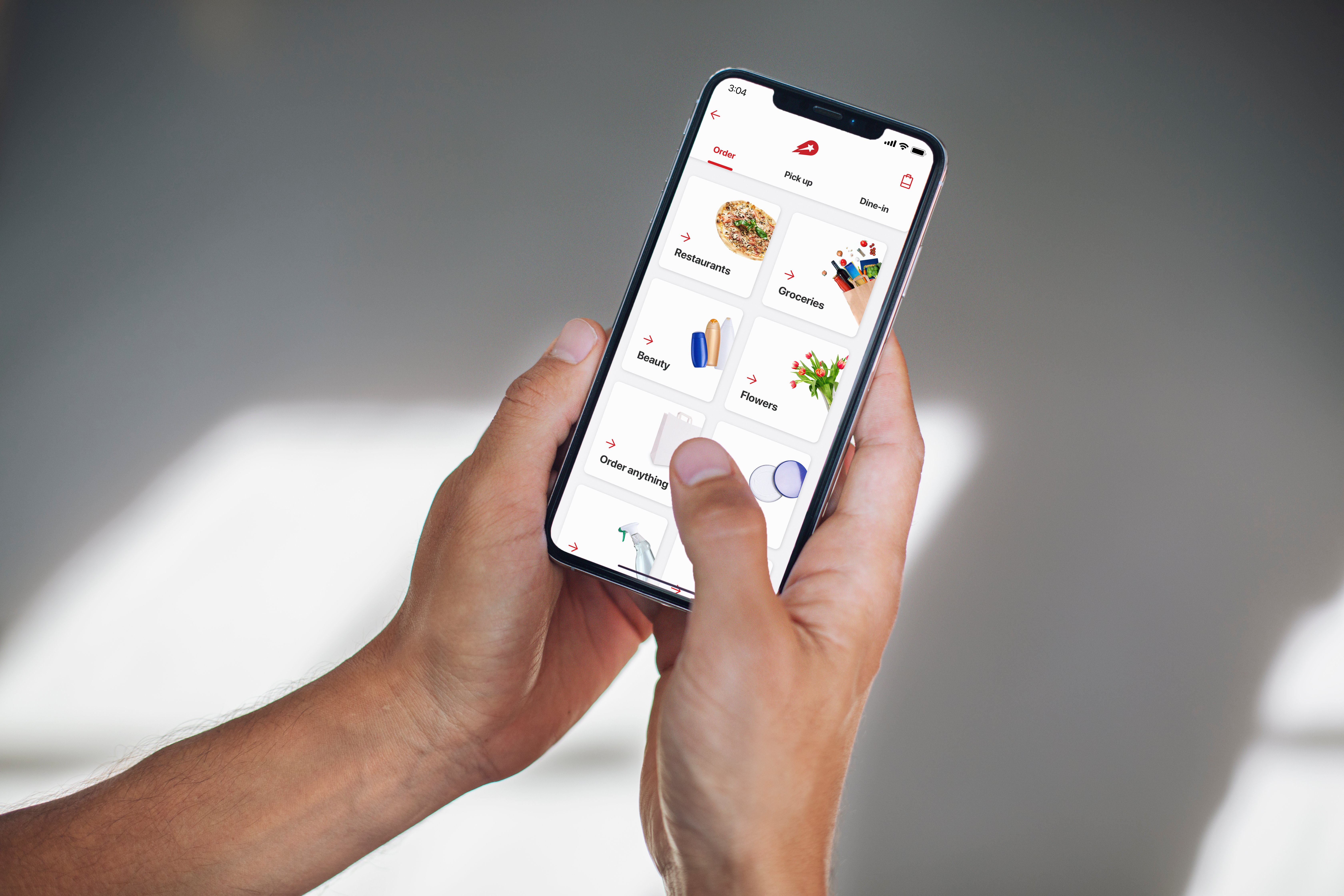 Delivery Hero app screen.