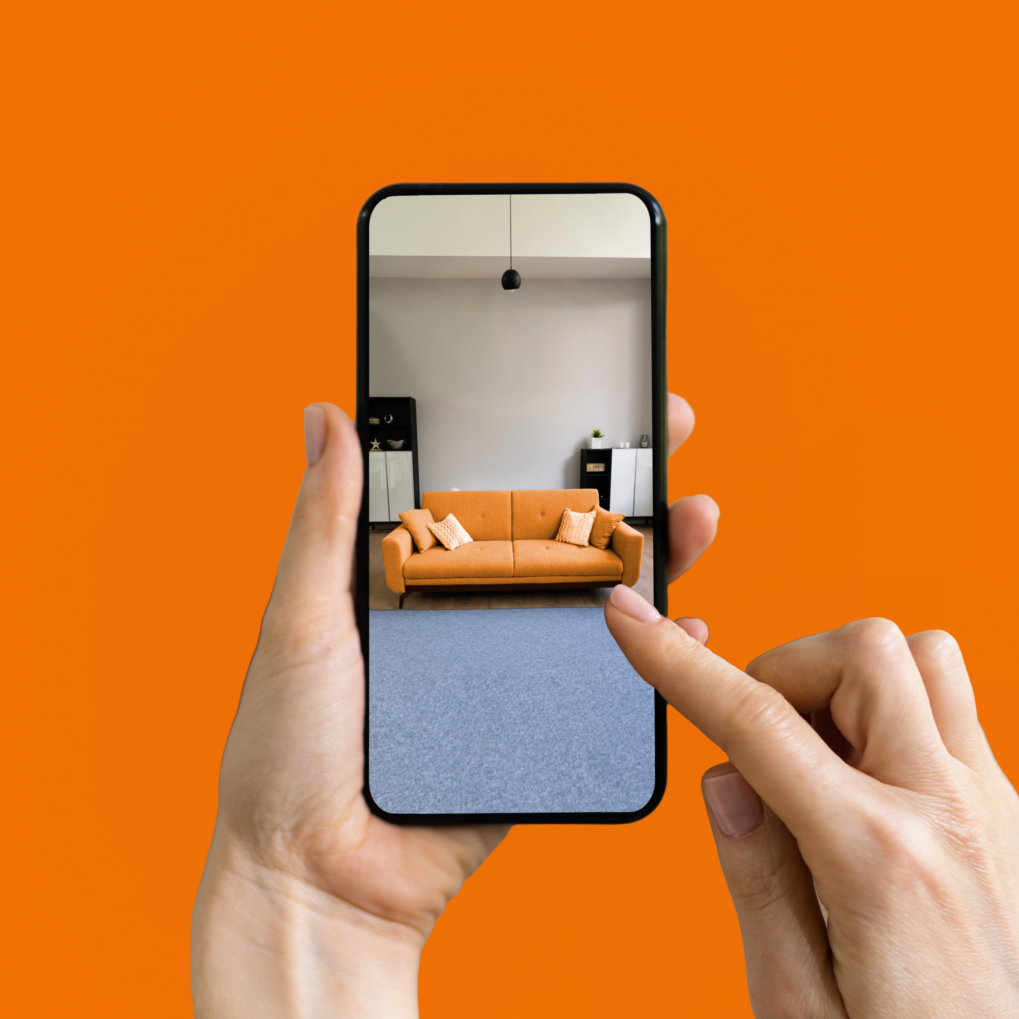 AR-Powered App Interior Design orange square preview
